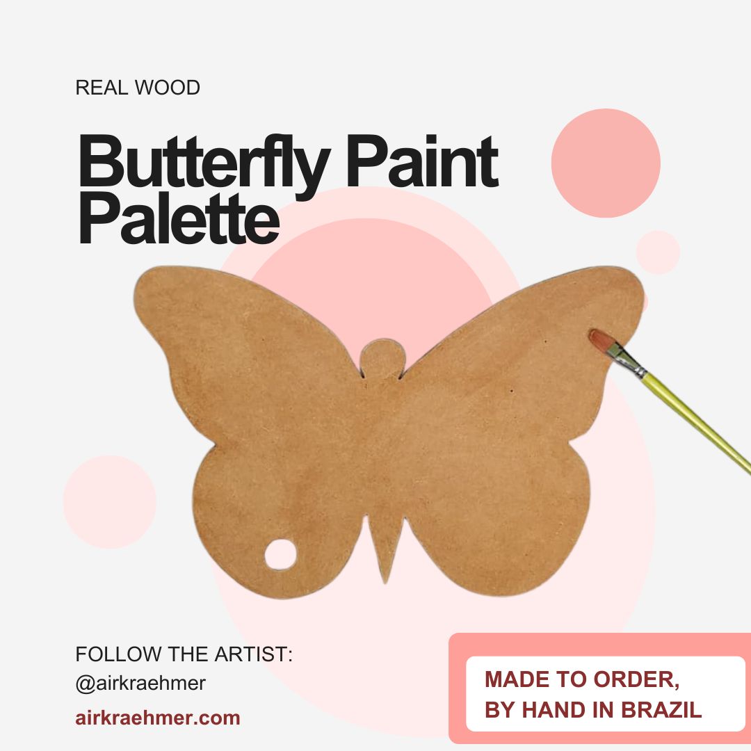 For artists who love butterflies and nature, this handcrafted butterfly paint palette brings beauty and inspiration directly into your creative process.
